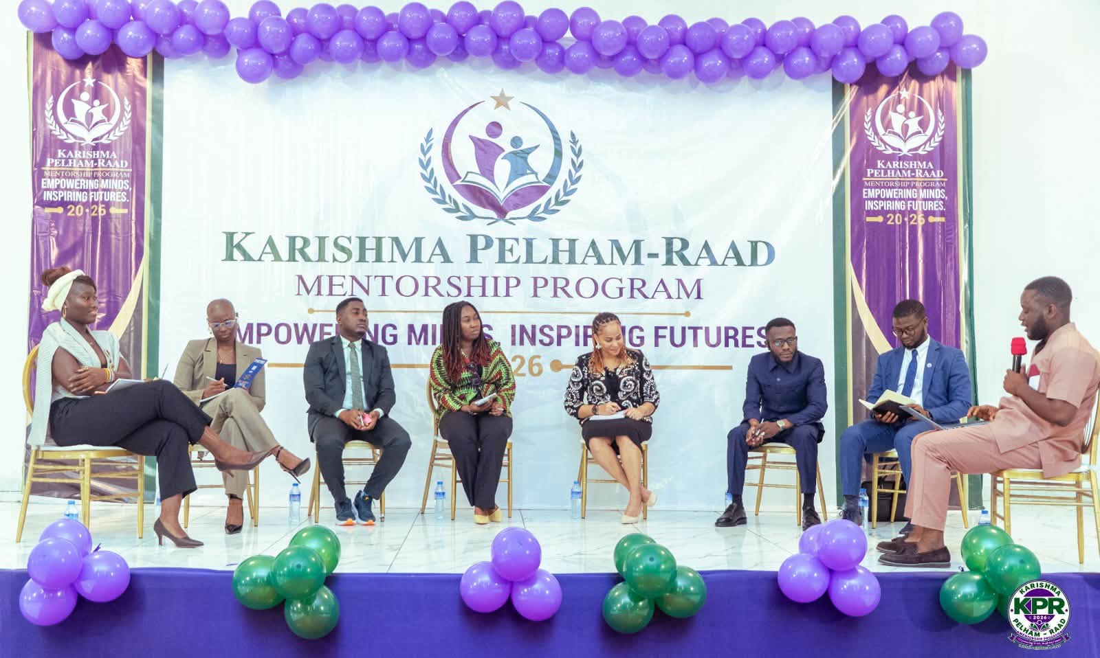 Career-path panelists speaking during Cohort 1