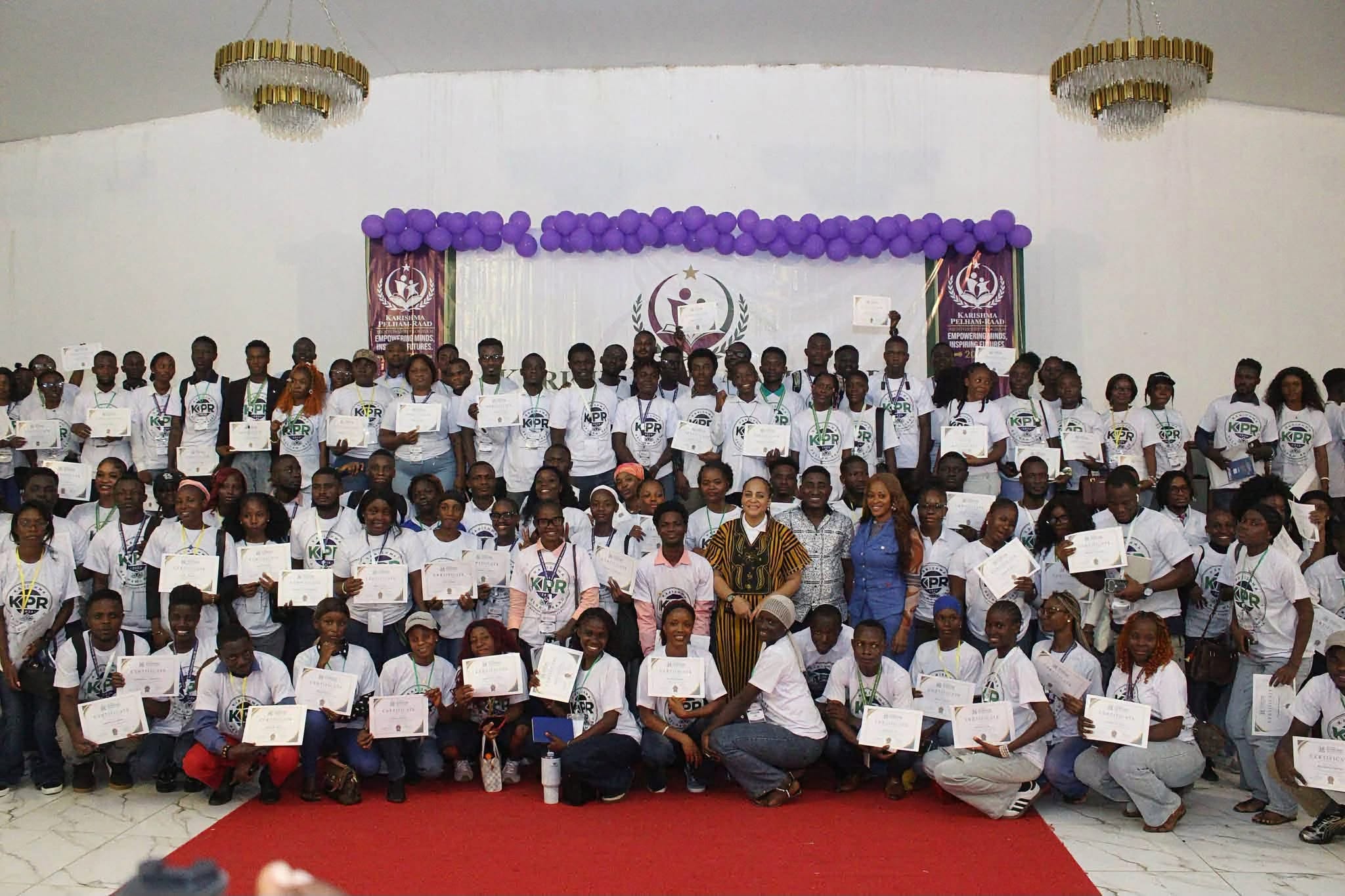 KPR Mentorship Program Cohort One fellows displaying their certificates at the closing ceremony